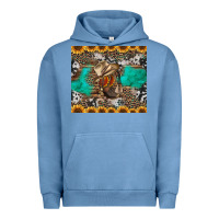 Pigment Pebble Blue western boots and sunflowers tumbler Urban Hoodie - Jasminsmagicworld