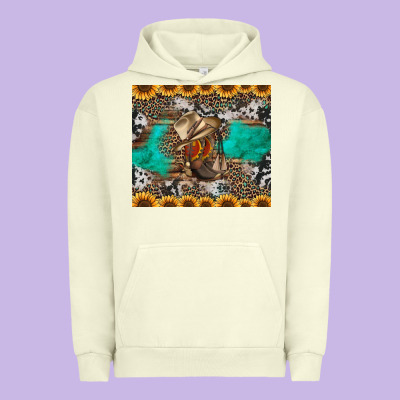 Western Boots And Sunflowers Tumbler Urban Hoodie Designed By Jasminsmagicworld