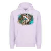 Lilac indian headress sunflower leopard Premium Hoodie - AdoDesignShop