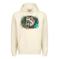 Sandshell indian headress sunflower leopard Premium Hoodie - AdoDesignShop