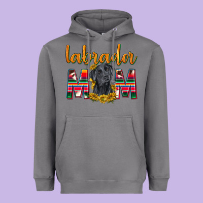 Western Labrador Retriever Mom Heavyweight Hoodie Designed By Texasbilliewilder