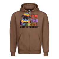 Chestnut i'm the rainbow sheep of the family Zipper Hoodie - MaliasSmallBusiness