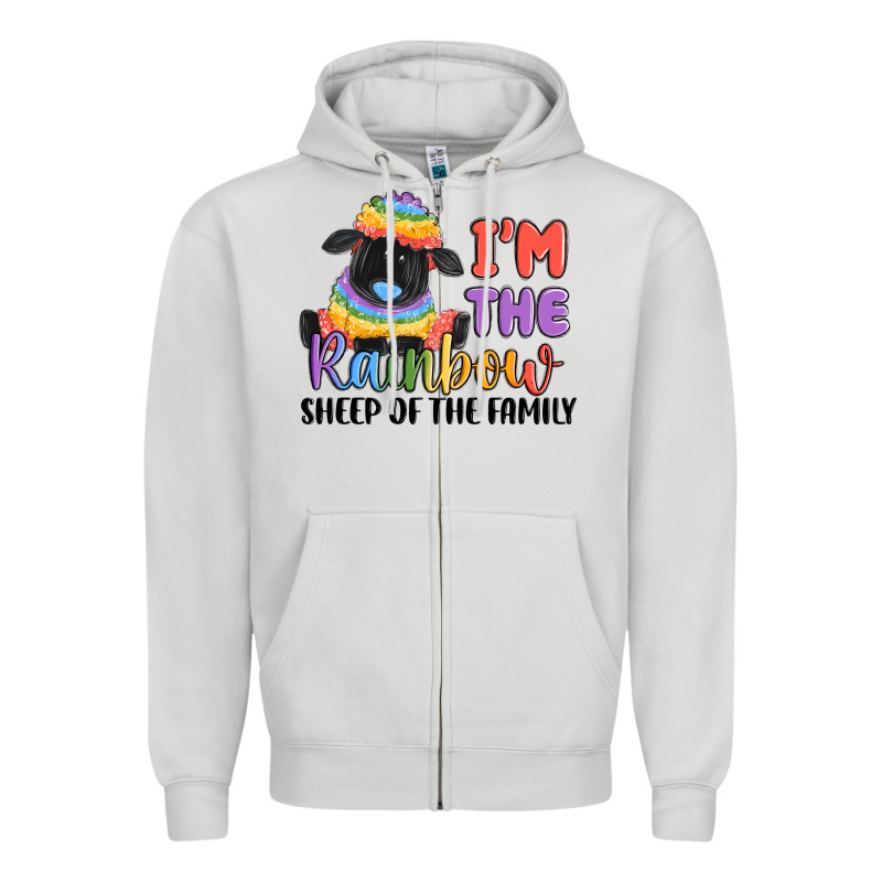 I'm The Rainbow Sheep Of The Family Zipper Hoodie by MaliasSmallBusiness | Teevron