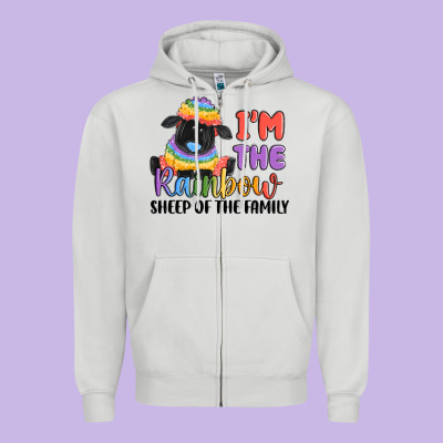 Zipper Hoodie i'm the rainbow sheep of the family