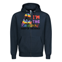Navy i'm the rainbow sheep of the family Zipper Hoodie - MaliasSmallBusiness