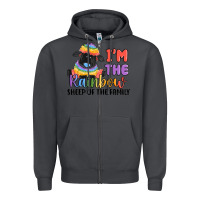 Smoke i'm the rainbow sheep of the family Zipper Hoodie - MaliasSmallBusiness
