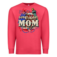 Cardinal American Mom 4th of July Premium Sweatshirt - CowGirlArtShop
