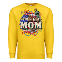 Lemon American Mom 4th of July Premium Sweatshirt - CowGirlArtShop