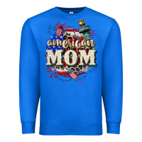 True Royal American Mom 4th of July Premium Sweatshirt - CowGirlArtShop