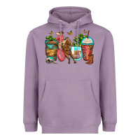 Lavender cowgirl coffee cups Heavyweight Hoodie - Zillion Design Studio