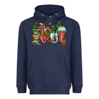Navy cowgirl coffee cups Heavyweight Hoodie - Zillion Design Studio