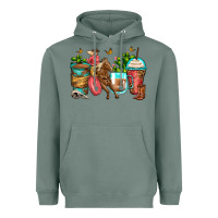 Sage cowgirl coffee cups Heavyweight Hoodie - Zillion Design Studio