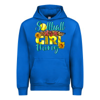 Cobalt softball it's a girl thing Urban Hoodie - LillyAllenDesigns
