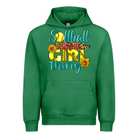 Emerald softball it's a girl thing Urban Hoodie - LillyAllenDesigns