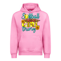 Fuchsia Pink softball it's a girl thing Urban Hoodie - LillyAllenDesigns