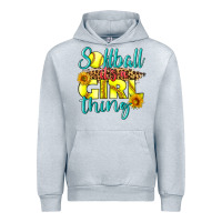Heather Grey softball it's a girl thing Urban Hoodie - LillyAllenDesigns