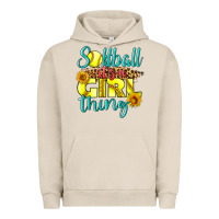 Pigment French Oak softball it's a girl thing Urban Hoodie - LillyAllenDesigns