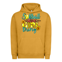 Pigment Peanut Butter softball it's a girl thing Urban Hoodie - LillyAllenDesigns