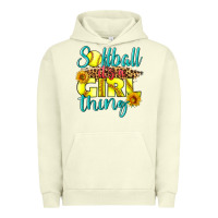 Pigment Pistachio softball it's a girl thing Urban Hoodie - LillyAllenDesigns