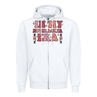 White in my nutcracker era Zipper Hoodie - MaliasSmallBusiness
