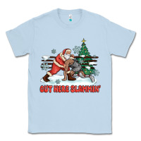 Dusty Blue out here slammin' Classic Tee - MaliasSmallBusiness