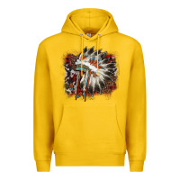 Lemon İndian Headress Cowhide Premium Hoodie - AdoDesignShop