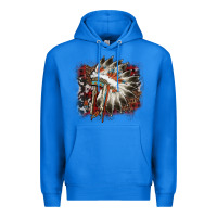 True Royal İndian Headress Cowhide Premium Hoodie - AdoDesignShop