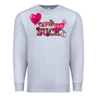 Heather Grey cupid can suck it valentine's day Premium Sweatshirt - FaDigitalArtStudio