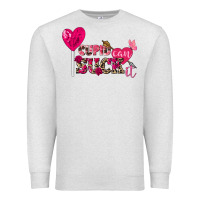 Oatmeal Heather cupid can suck it valentine's day Premium Sweatshirt - FaDigitalArtStudio