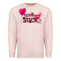 Pale Pink cupid can suck it valentine's day Premium Sweatshirt - FaDigitalArtStudio