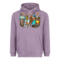 Lavender cowboy coffee cups Heavyweight Hoodie - Zillion Design Studio