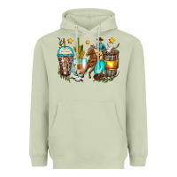 Matcha cowboy coffee cups Heavyweight Hoodie - Zillion Design Studio
