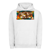 Pigment Lunar Rock western cow cockerel chick  serape leopard sunflowers license plate te Urban Hoodie - BarkalooDesign