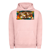Pigment Salmon western cow cockerel chick  serape leopard sunflowers license plate te Urban Hoodie - BarkalooDesign