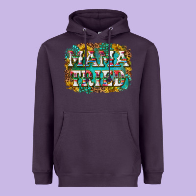Western Mama Tried With Sunflowers And Gemstone Heavyweight Hoodie Designed By Texasbilliewilder