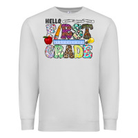 Dove Grey hellofirstgrade Premium Sweatshirt - CowhideDigitalArt