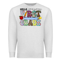 Oatmeal Heather hellofirstgrade Premium Sweatshirt - CowhideDigitalArt