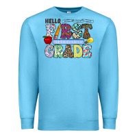 Ocean Blue hellofirstgrade Premium Sweatshirt - CowhideDigitalArt