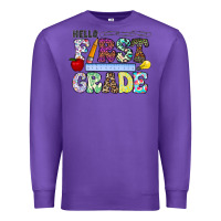 Purple hellofirstgrade Premium Sweatshirt - CowhideDigitalArt