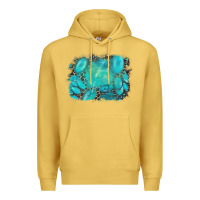 Turquoise Leopard Background Premium Hoodie | Teevron