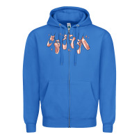 True Royal ballerina ballet shoes Zipper Hoodie - MaliasSmallBusiness