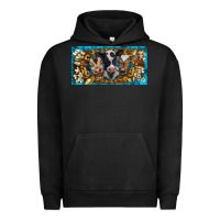 Pigment Black western cow turquoise’s white flowers license plate template Urban Hoodie - BarkalooDesign