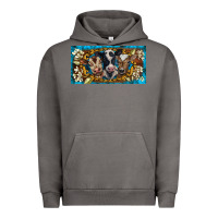 Western Cow Turquoise’s White Flowers License Plate Template Urban Hoodie | Teevron