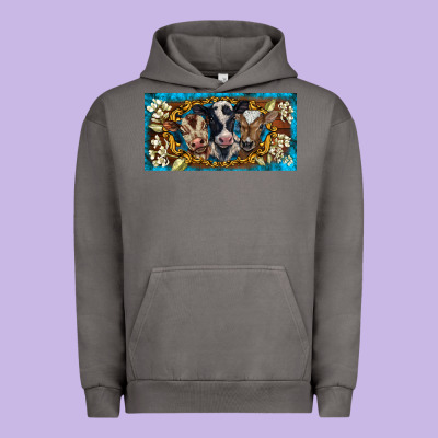 Western Cow Turquoise’s White Flowers License Plate Template Urban Hoodie Designed By Barkaloodesign