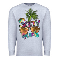 Heather Grey salty beach Premium Sweatshirt - SublimationCraftShop