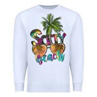 White salty beach Premium Sweatshirt - SublimationCraftShop