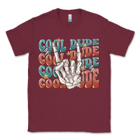 Burgundy cool dude Classic Tee - MaliasSmallBusiness