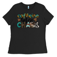 Black western caffeine before chaos Ladies Tee - BarkalooDesign