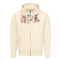 Sandshell christmas ballerina shoes Zipper Hoodie - MaliasSmallBusiness