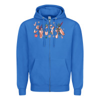True Royal christmas ballerina shoes Zipper Hoodie - MaliasSmallBusiness